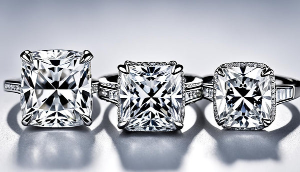 Comparing Diamond Engagement Ring Cuts: Princess vs Cushion