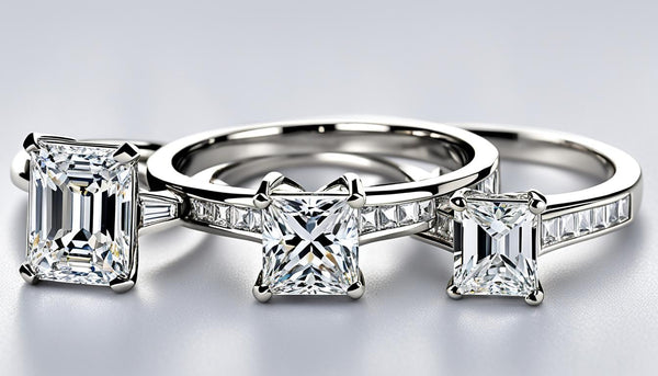 Comparing Diamond Engagement Ring Cuts: Princess vs Emerald